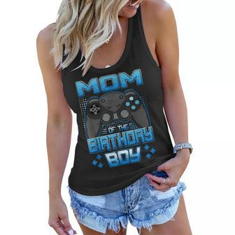 Mom Of The Birthday Boy Funny Matching Video Game Party Women Flowy Tank - Seseable