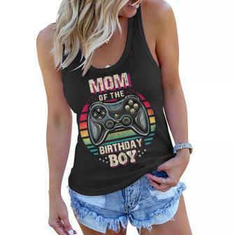 Mom Of The Birthday Boy Matching Video Game Birthday Party Women Flowy Tank - Seseable