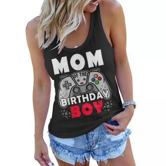 Mom Of The Birthday Boy Time To Level Up Video Game Birthday Women Flowy Tank - Seseable