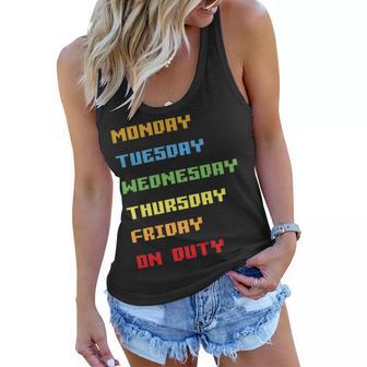 Monday To Friday On Duty Women Flowy Tank | Favorety UK