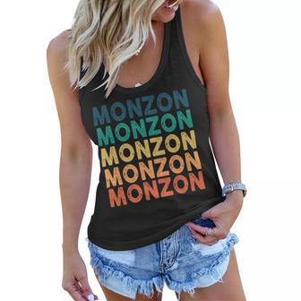 Monzon Name Shirt Monzon Family Name Women Flowy Tank - Monsterry UK