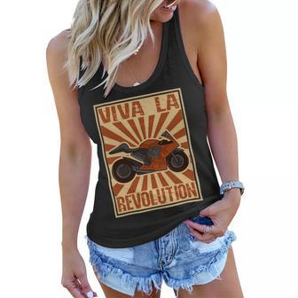 Motorcycle Retro Color Woodblock 482 Shirt Women Flowy Tank | Favorety DE