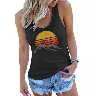 Mountain Bike Vintage Sunset Design Graphic 235 Trending Shirt Women Flowy Tank | Favorety CA