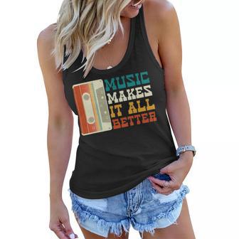 Music Makes It All Better 764 Shirt Women Flowy Tank | Favorety AU