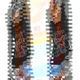 My Favorite Daughter Gave Me This Funny Fathers Day V2 Women Flowy Tank - Seseable