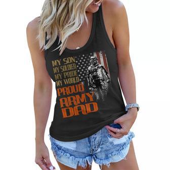 My Son Is A Soldier Hero Proud Army 708 Shirt Women Flowy Tank | Favorety UK