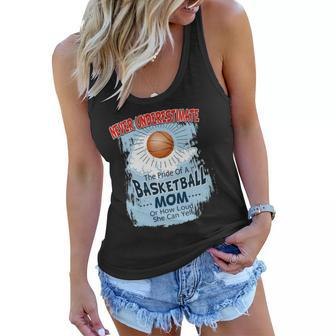 Never Underestimate The Pride Of A Basketball Mom Women Flowy Tank | Mazezy