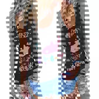 Ouma Grandma Gift Worlds Best Ouma Shark Women Flowy Tank - Seseable