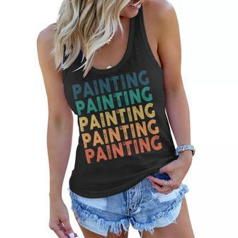Painting Name Shirt Painting Family Name Women Flowy Tank - Monsterry CA