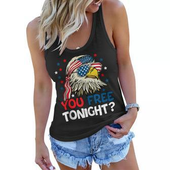 Patriotic American Bald Eagle 4Th Of July - You Free Tonight Women Flowy Tank - Seseable