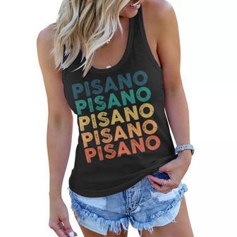 Pisano Name Shirt Pisano Family Name Women Flowy Tank - Monsterry AU