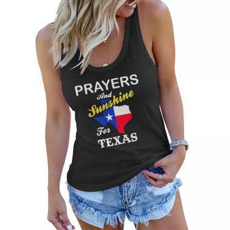 Prayers And Sunshine For Texas Pray For Uvalde Women Flowy Tank | Mazezy
