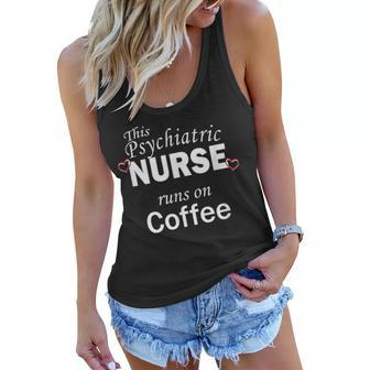 Psych Nurse Coffee Drinker Women Flowy Tank - Seseable