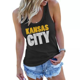 Red Kansas City Nation Fun Bold Kc Vintage Varsity Kc Red Women Flowy Tank | Mazezy