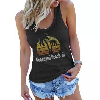 Retro Kaanapali Beach Hawaii Beach Women Flowy Tank | Mazezy