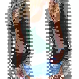 Sage Green Owl Silhouette Artwork Women Flowy Tank | Mazezy