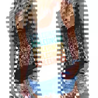 Schlesinger Name Shirt Schlesinger Family Name Women Flowy Tank - Monsterry