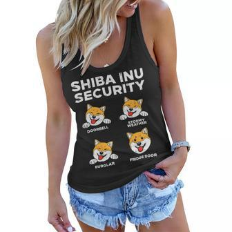 Shiba Inu Security Funny Japanese Doge Akita Dog Owner Gift T-Shirt Women Flowy Tank - Seseable