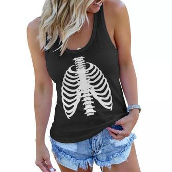 Skeleton Rib Costume Halloween Skeleton Bones Costume Women Flowy Tank | Mazezy