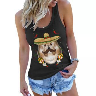 Sombrero Dog I Cinco De Mayo Havanese Women Flowy Tank - Monsterry