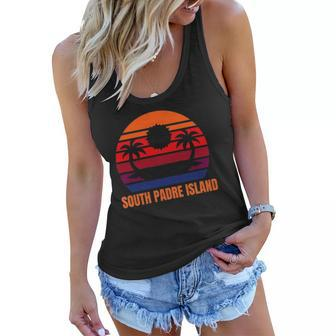 South Padre Island Vacation State Of Texas Women Flowy Tank | Mazezy