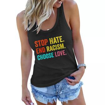 Strong Buffalo Usa Pray For Buffalo Stop Hate End Racism Choose Love Women Flowy Tank | Mazezy