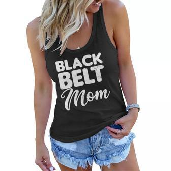 Taekwondo Mom Design Black Belt Mother Gift Women Flowy Tank | Mazezy