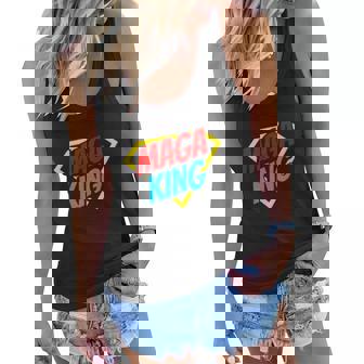 The Great Maga King Maga King Trump 2024 Trump Ultra Maga Women Flowy Tank | Mazezy