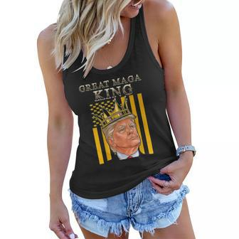 The Great Maga King The Return Of The Ultra Maga King Version Women Flowy Tank | Mazezy