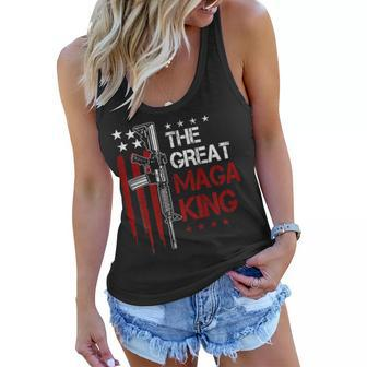 The Return Of The Great Ultra Maga King Women Flowy Tank - Monsterry