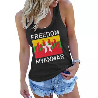 Three Finger Salute Myanmar Freedom Women Flowy Tank | Mazezy UK