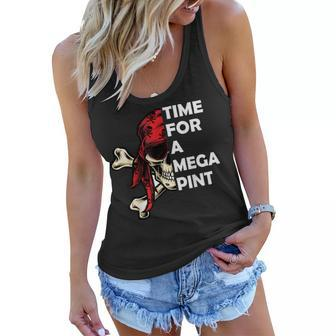 Time For A Mega Pint Funny Sarcastic Saying Women Flowy Tank - Monsterry DE