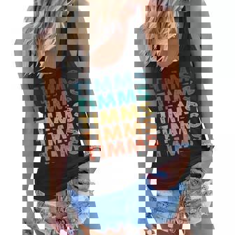 Timms Name Shirt Timms Family Name Women Flowy Tank - Monsterry