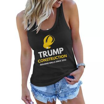 Trump Construction Building Walls Since 2016 Hat Women Flowy Tank | Mazezy