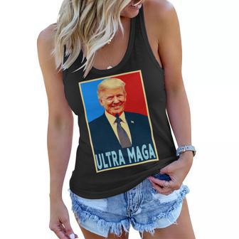 Ultra Maga President Donald Trump Gift Women Flowy Tank | Favorety