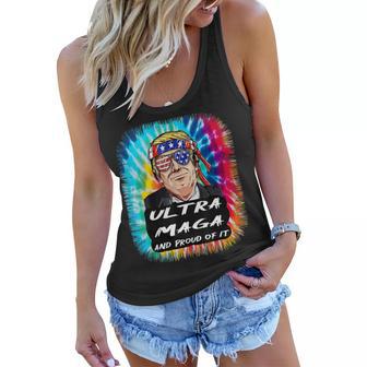 Ultra Maga Trump America Fun Tie Dye Women Flowy Tank | Favorety AU