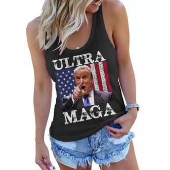 Ultra Maga Ultra Maga Funny Ultra Maga 2024 Ultra Maga And Proud Of Itultra Maga Proud Women Flowy Tank - Monsterry