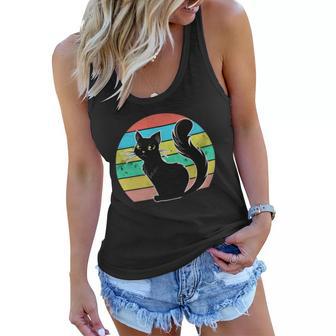 Vintage Black Cat Lover 307 Shirt Women Flowy Tank | Favorety CA