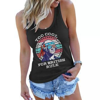 Vintage George Washington Too Cool For British Rule Women Flowy Tank | Mazezy