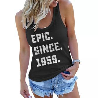 Womens 63Rd Birthday Gift Vintage Epic Since 1959 63 Years Old Women Flowy Tank | Mazezy CA