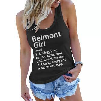 Womens Belmont Girl Nc North Carolina Funny City Home Roots Gift Women Flowy Tank | Mazezy