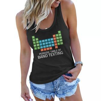 Womens Marching Band Periodic Table Of Band Texting Elements Funny Women Flowy Tank | Mazezy