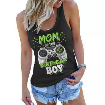 Womens Mom Of The Birthday Boy Matching Video Gamer Birthday Party V4 Women Flowy Tank - Seseable