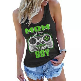 Womens Mom Of The Birthday Boy Video Game B-Day Top Gamer Party Women Flowy Tank - Seseable