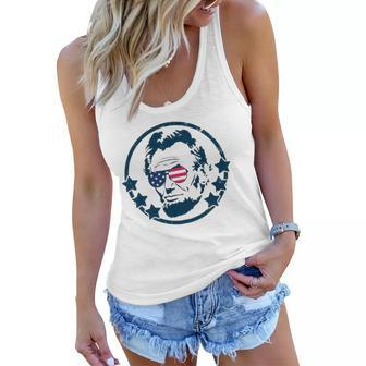 Abraham Lincoln 4Th Of July Usa Tee Gift Women Flowy Tank | Mazezy