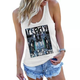 Airplane Cockpit Airbus Ready For Take Off Gift Airplane Women Flowy Tank | Mazezy