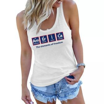 America Periodic Table Funny Patriotic Usa 4Th Of July Women Flowy Tank | Mazezy