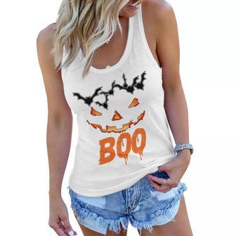 Boo Scary Pumpkin Face Women Flowy Tank | Favorety UK