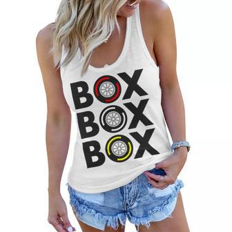 Box Box Box F1 Tyre Compound Design V2 Women Flowy Tank | Favorety AU