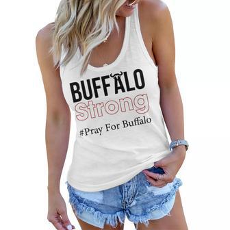 Buffalo Strong Pray For Buffalo Women Flowy Tank | Favorety DE